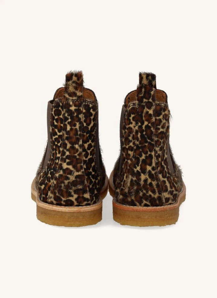 Angulus - Pony Leopar Chelsea Botlar | Kahverengi