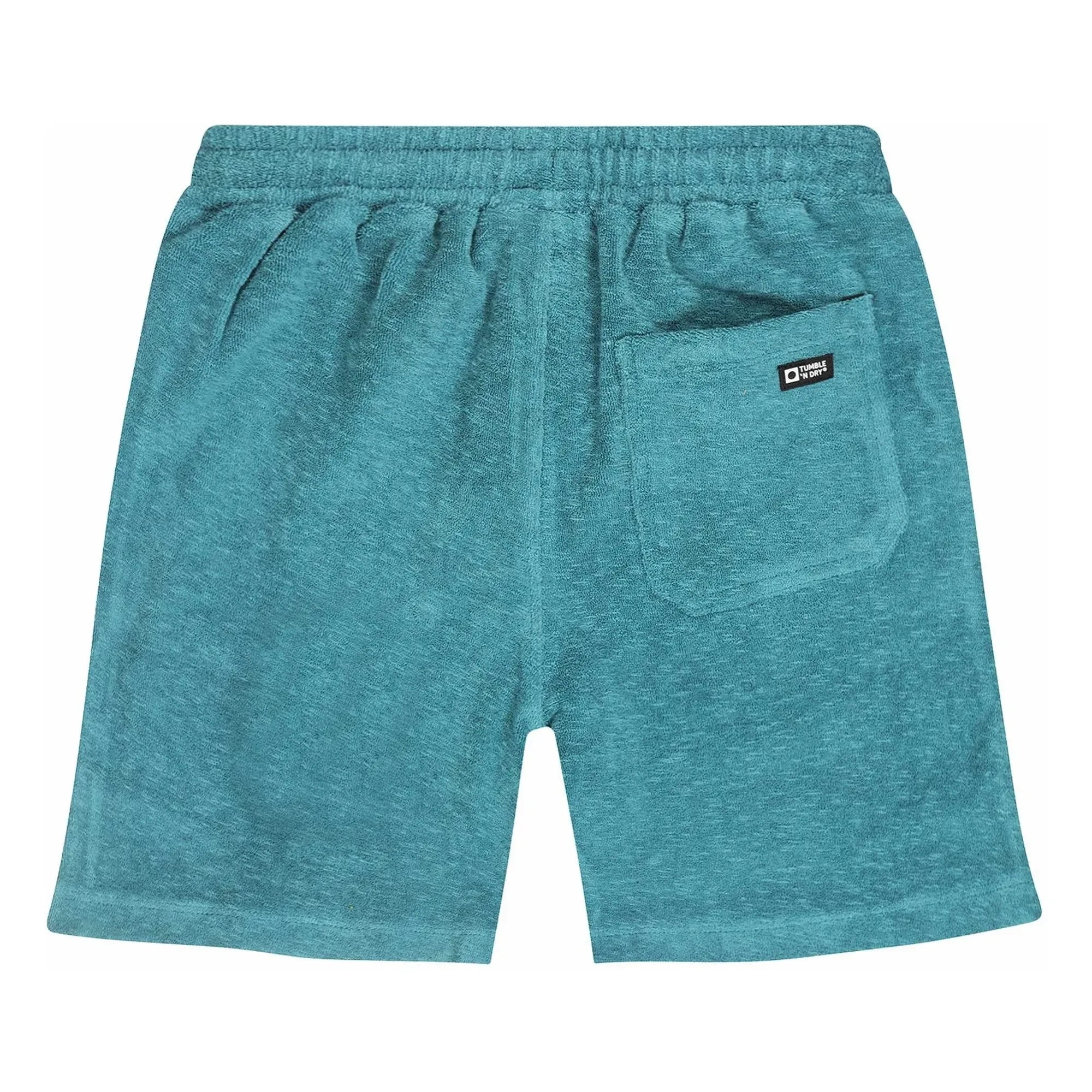 Tumble N'Dry - Short Beach Port Peshtemal Organic Cotton | Peacock Blue