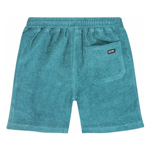 Tumble N'Dry - Short Beach Port Peshtemal Organic Cotton | Peacock Blue