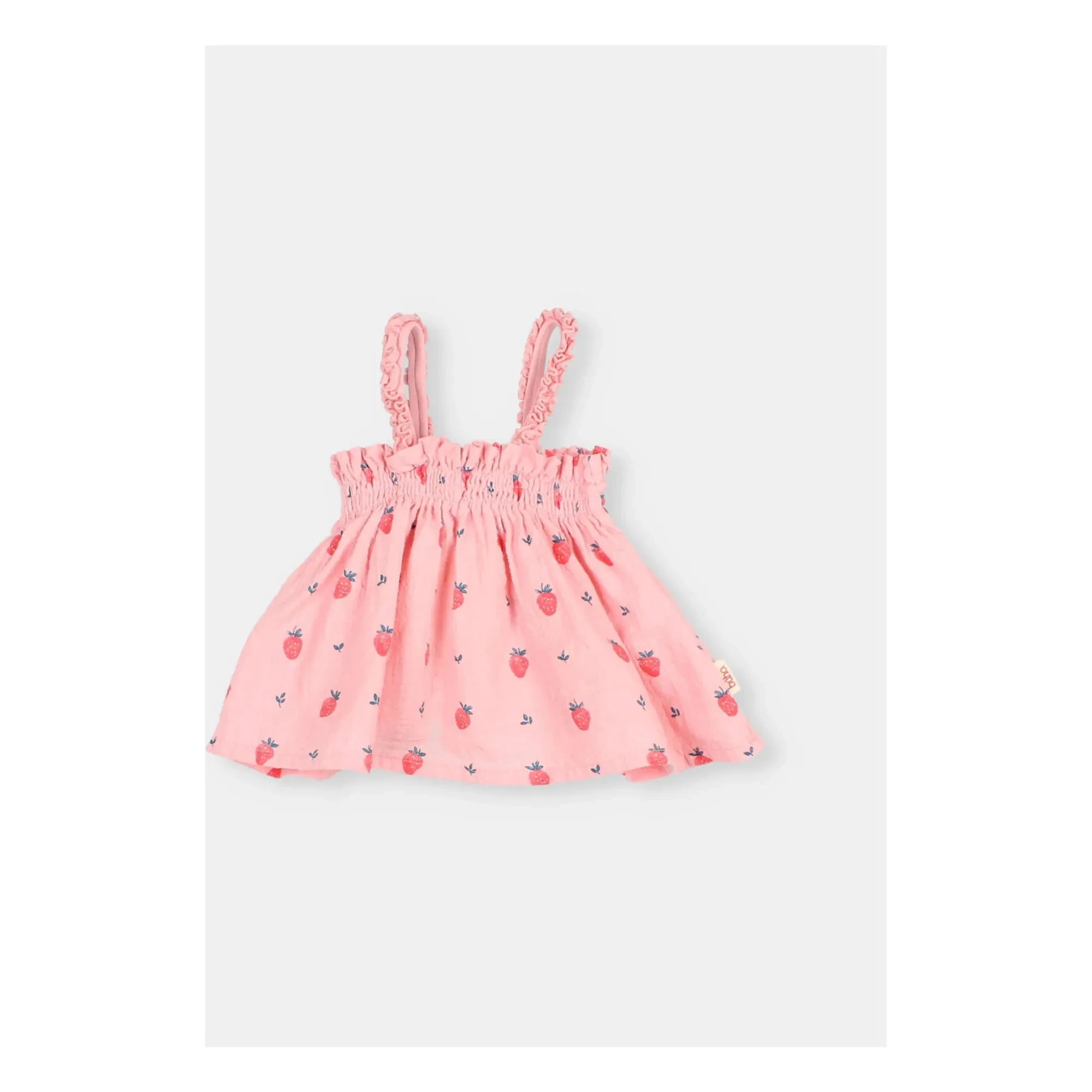 Búho - Organic Cotton Strawberry Top | Powder Pink