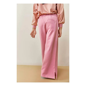 Gray Label - Organik Pamuklu Yırtmaçlı İspanyol Paça Pantolon | Pembe