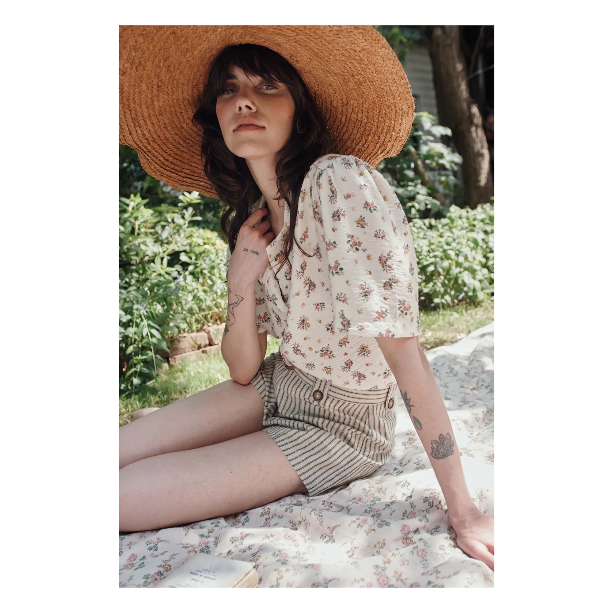 Emile et Ida - Cotton Printed Shirt | Cream