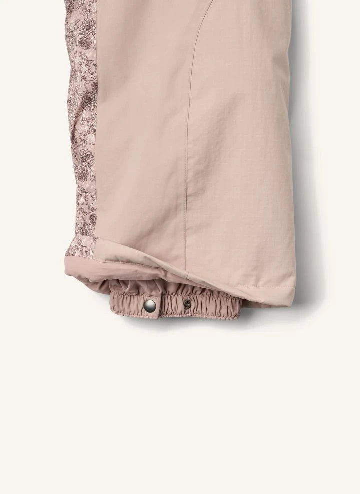 Wheat - Melte Fleurs Ski Suit Made from Recycled Fibers | Light Pink
