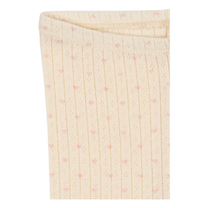 Konges Sløjd - Minnie Hearts Organic Cotton Leggings | Ecru