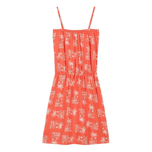We Are Kids - Mina Palm Dress Organic Cotton | Orange
