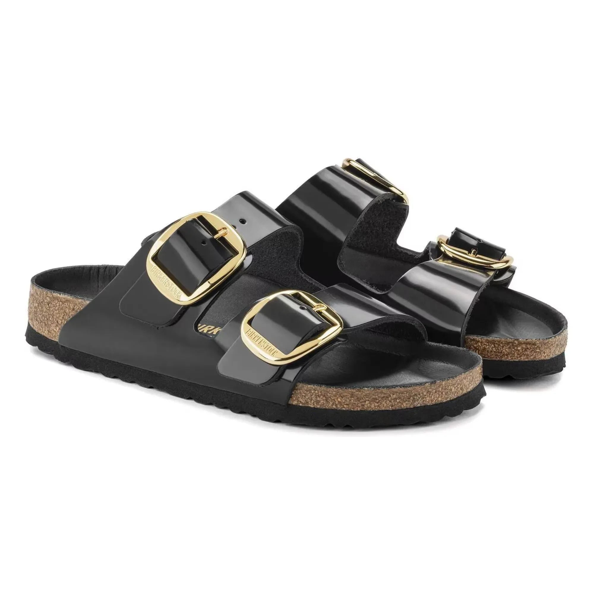 BIRKENSTOCK - Arizona Big Buckle Leather Sandal | Black