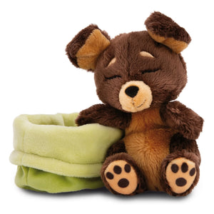 Nici - Sleeping Pet Plush Dog | Brown