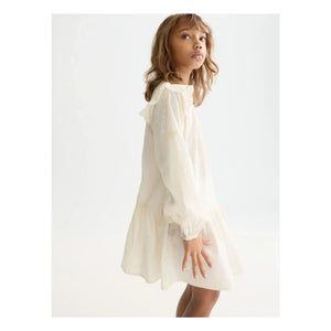 Scotch & Soda - Embroidered Ruffled Dress | Ecru