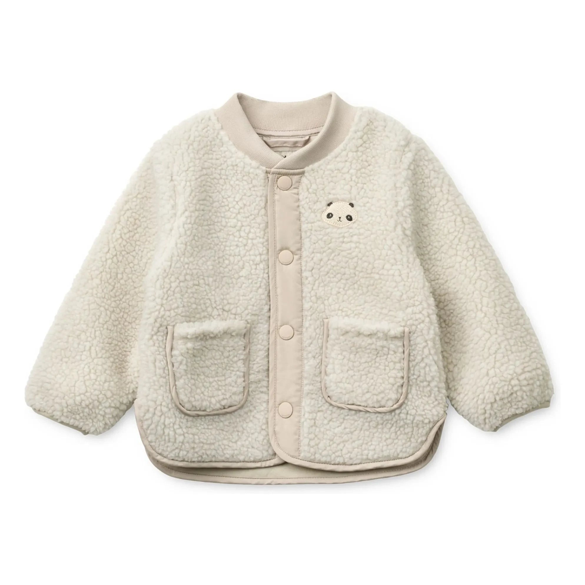 Liewood - Lora Panda Recycled Fiber Sherpa Jacket | Off-White