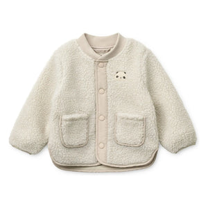 Liewood - Lora Panda Recycled Fiber Sherpa Jacket | Off-White
