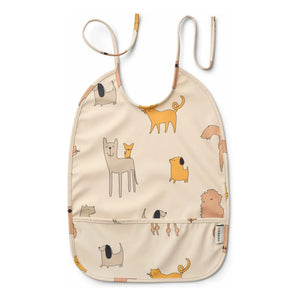 Liewood - Lai Bib | Cats and Dogs/Sandy