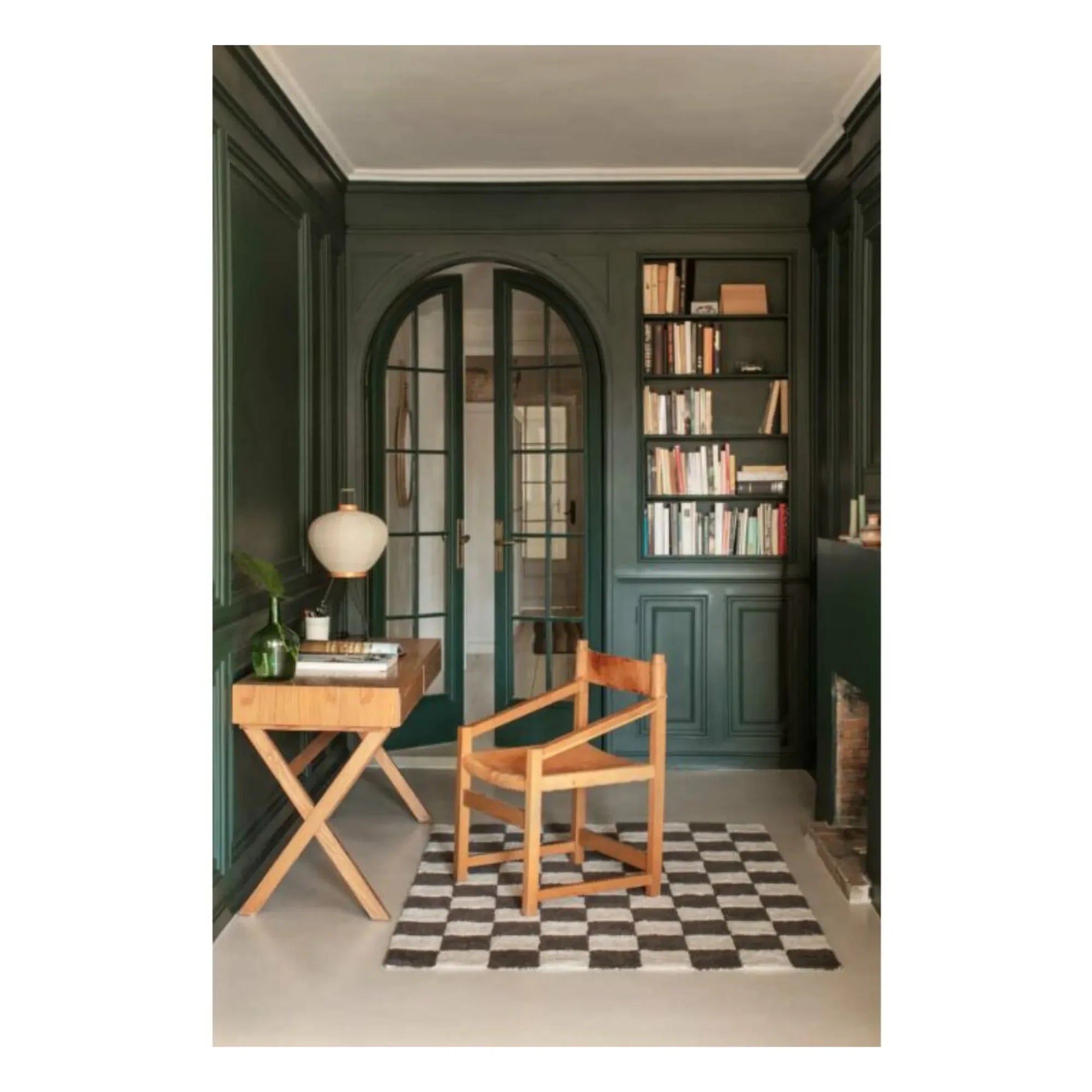 Lorena Canals - Checkered Rug | Dark Gray