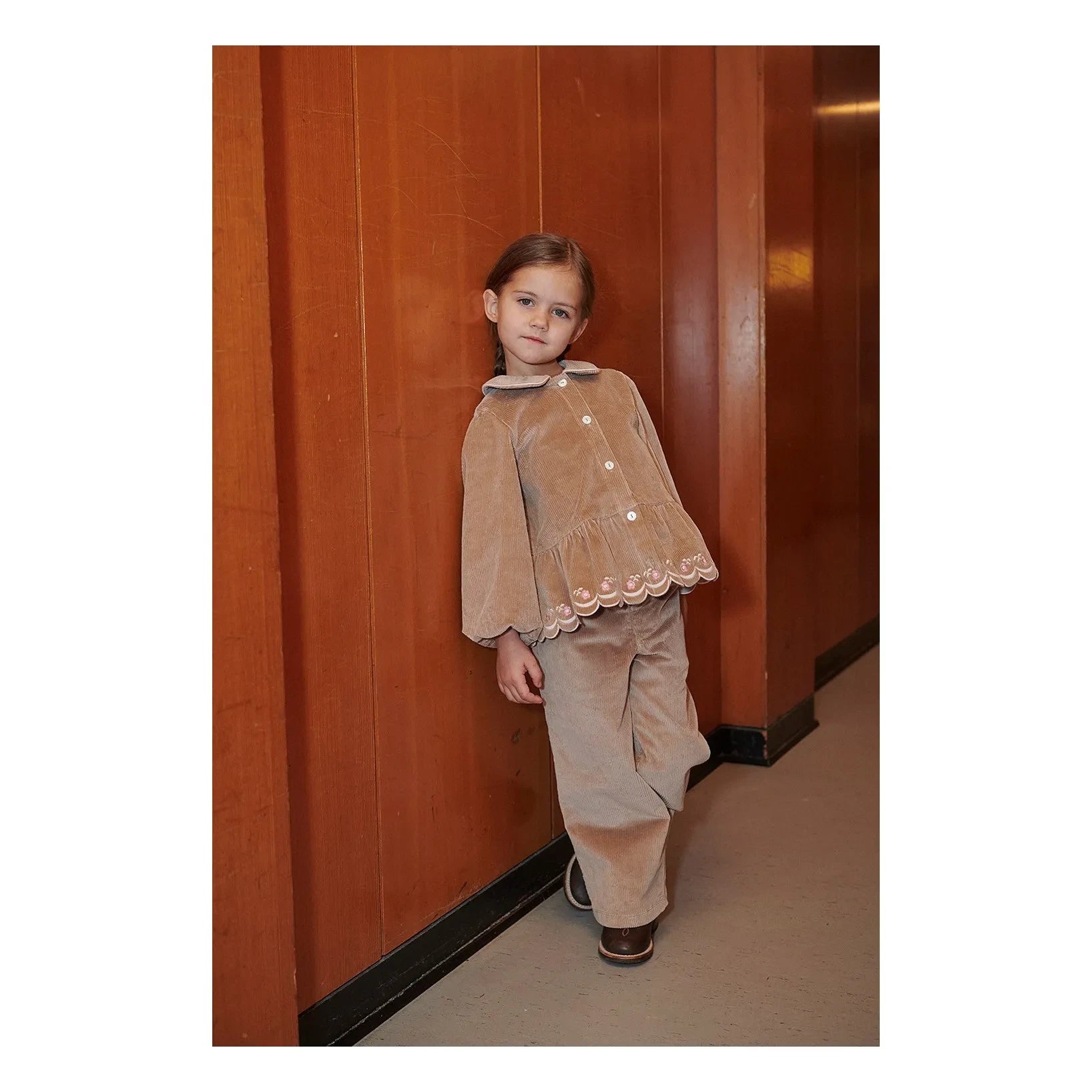 Copenhagen Colors - Organic Cotton Corduroy Coat | Beige