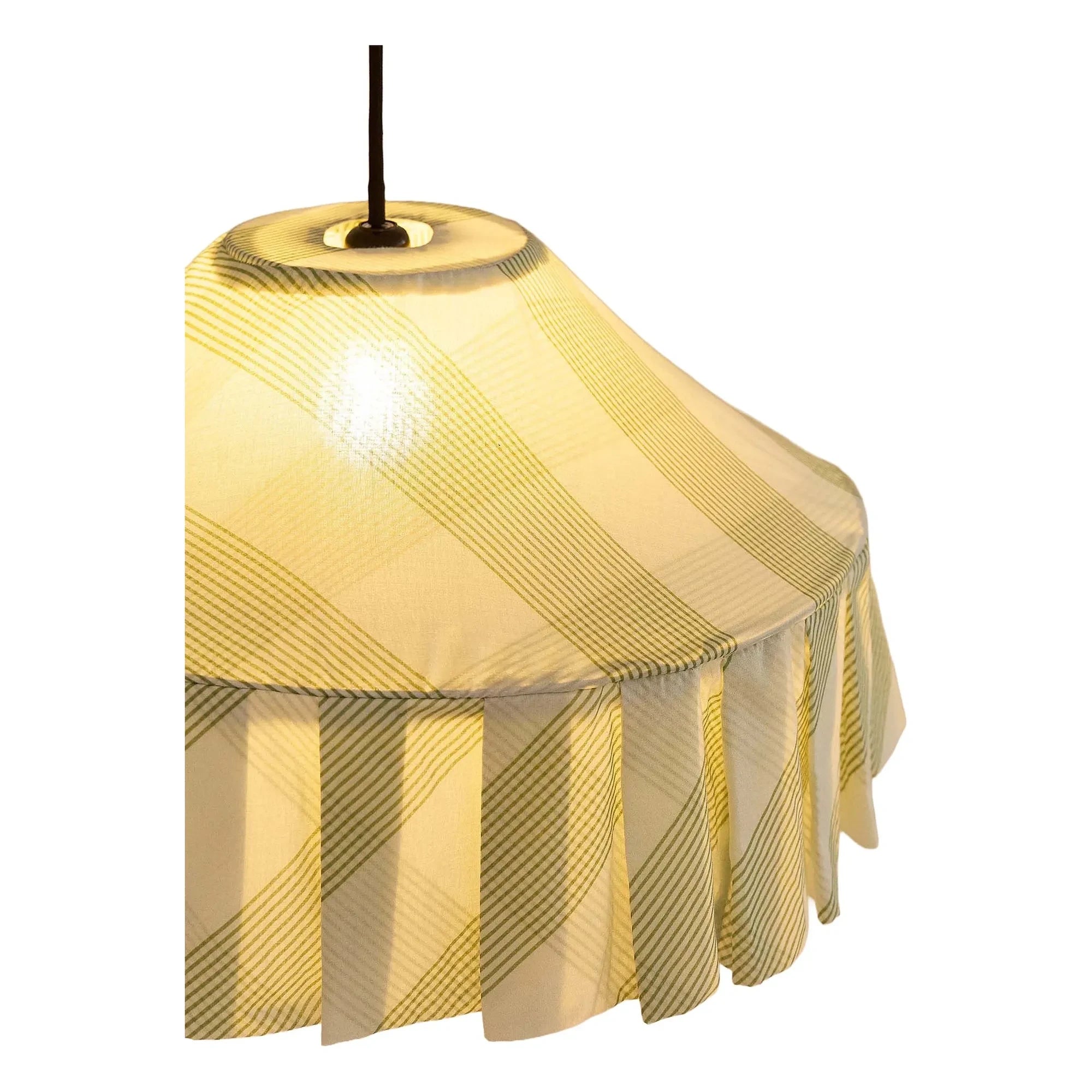 Nobodinoz - Nicole Striped Lampshade | Green