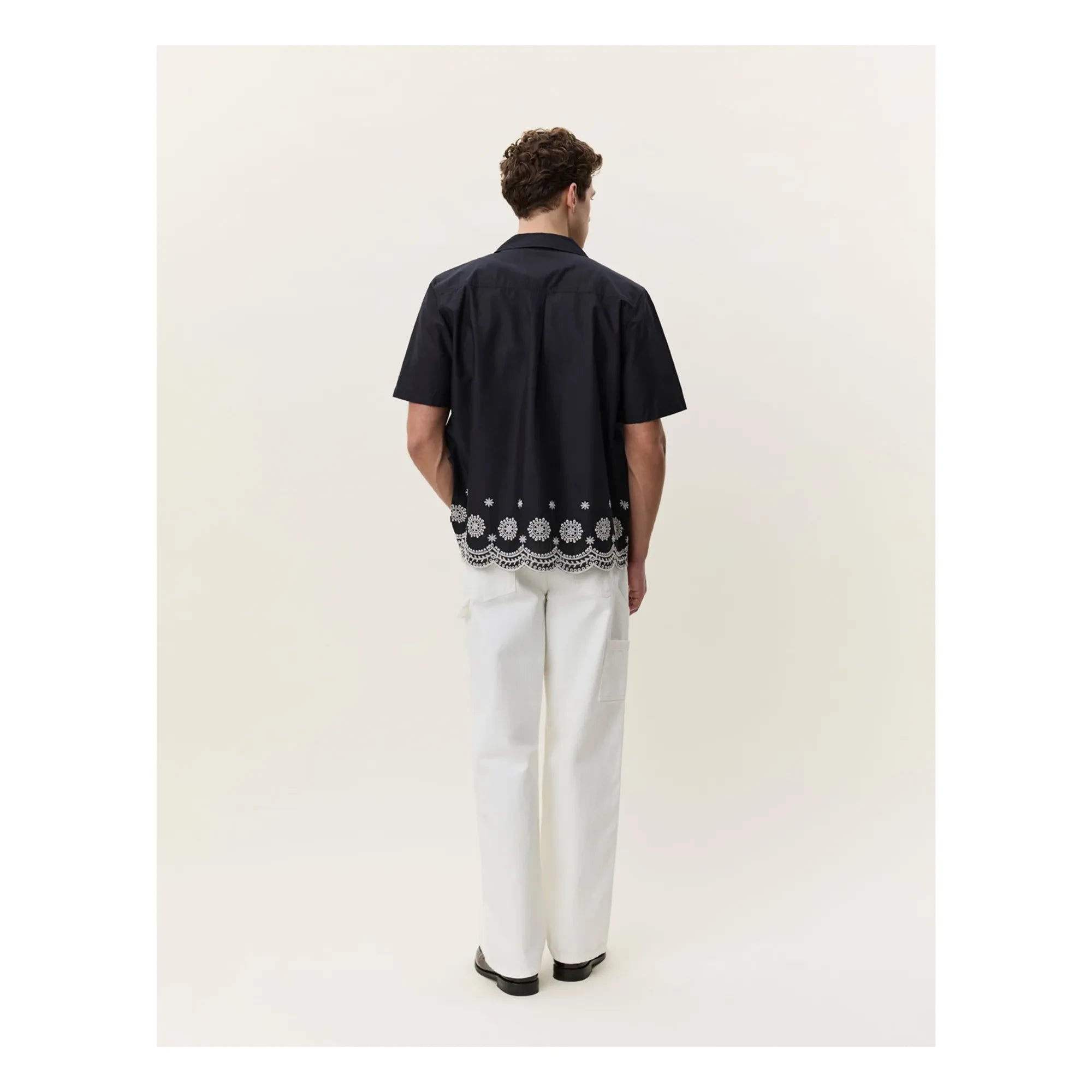 Les Deux - Border Shirt | Black