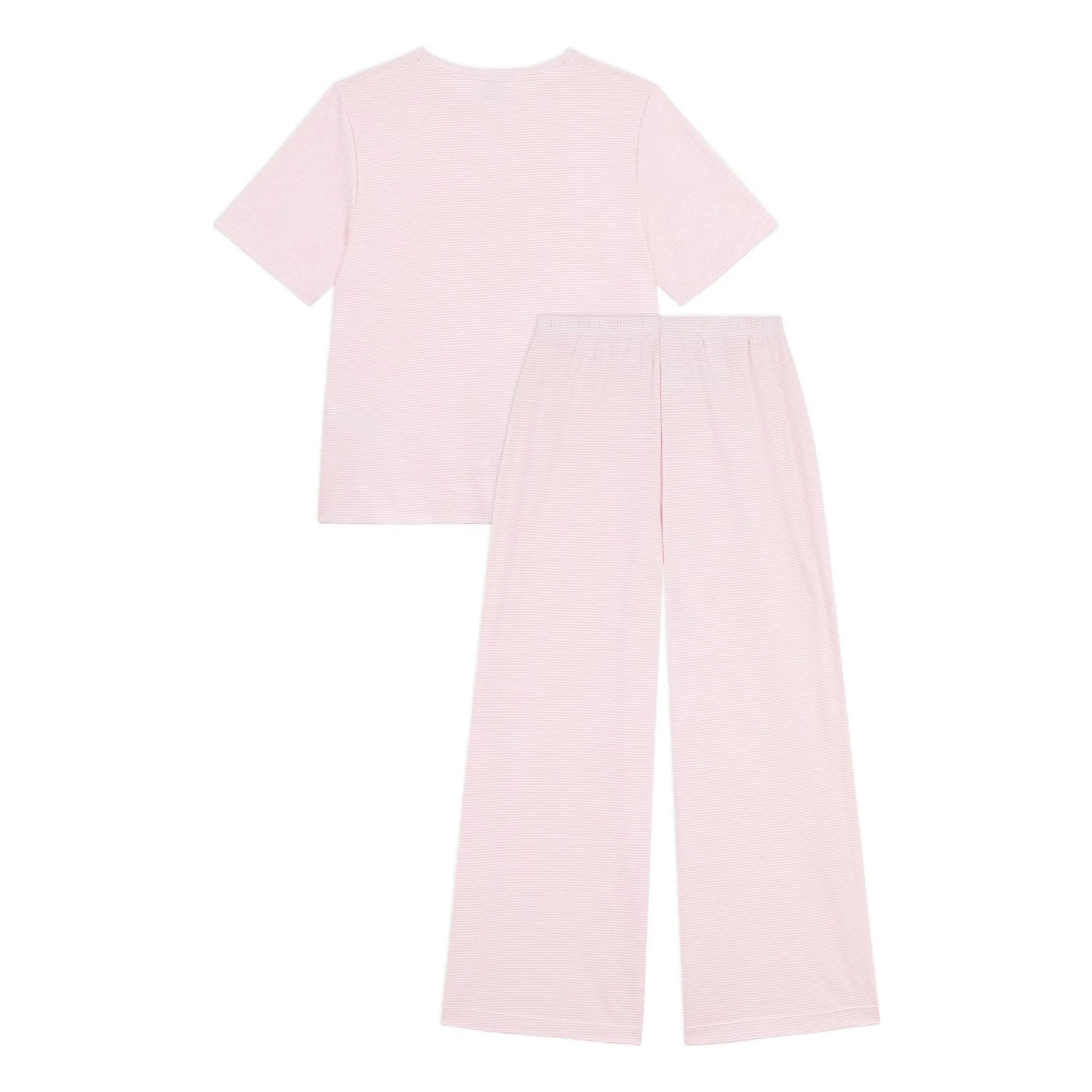 Petit Bateau - Striped Organic Cotton Pajamas | Pink
