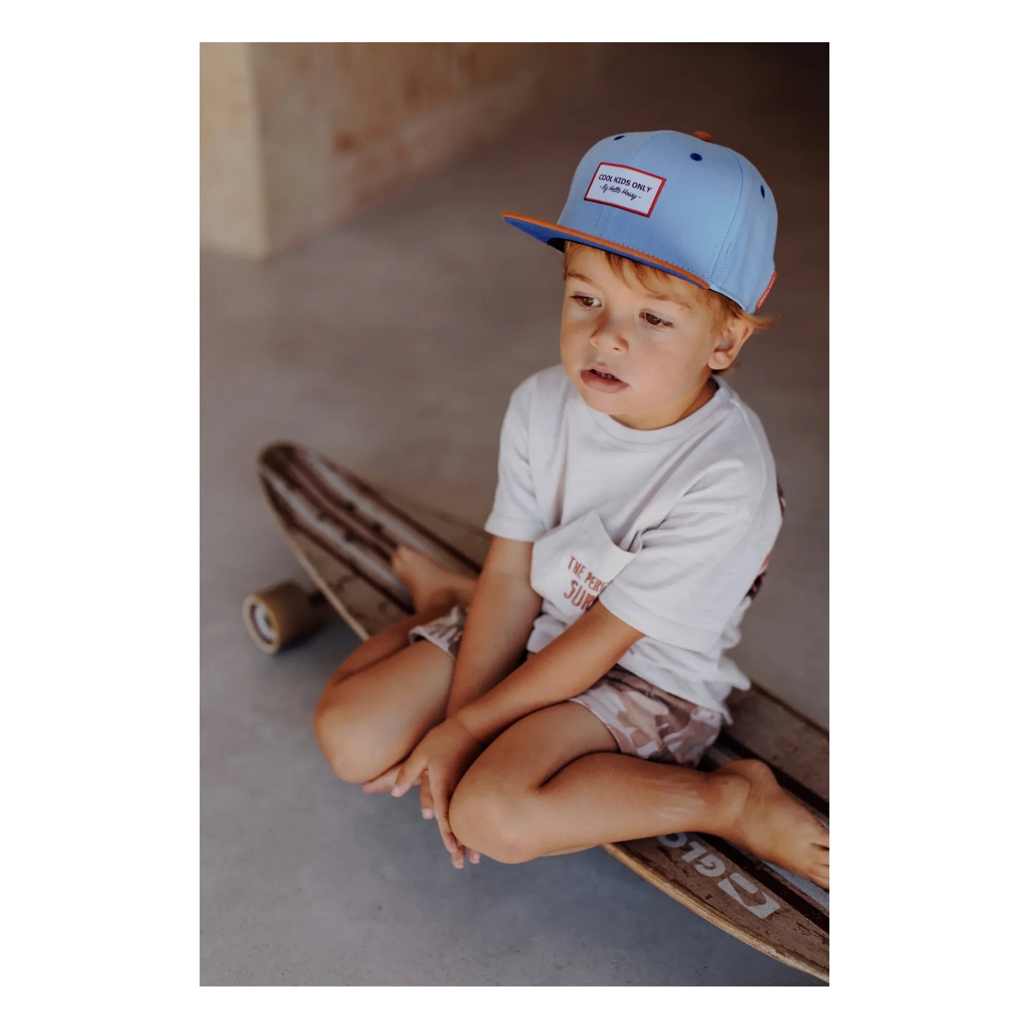 Hello Hossy - Flat Visor Hat | Denim Blue