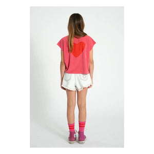 Piupiuchick - Love Organic Cotton Foam Top | Fuchsia