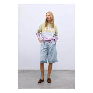 the new society - Cotton Bermuda Shorts | Denim Blue