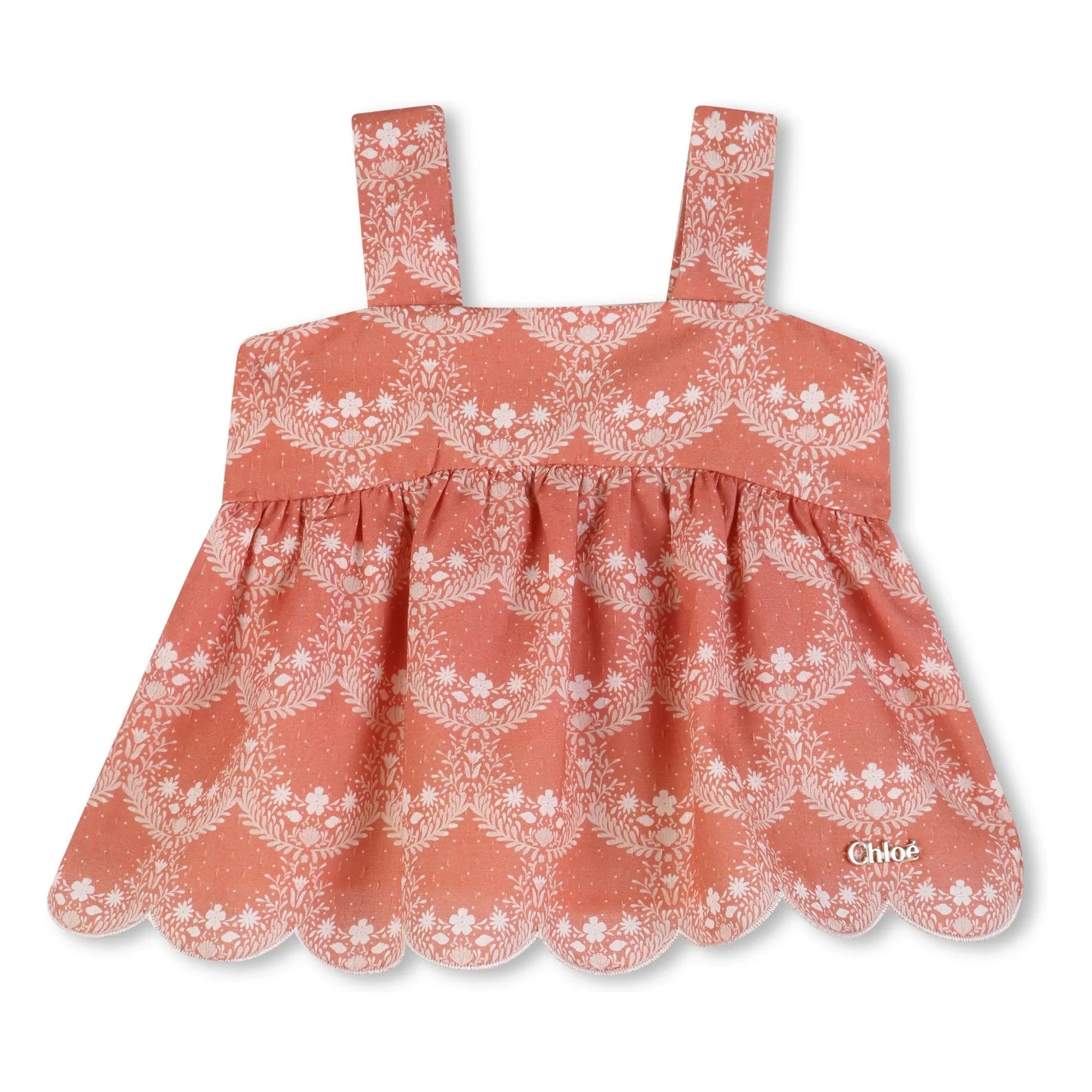 Chloé - Organic Cotton Top and Bloomer Set | Peach