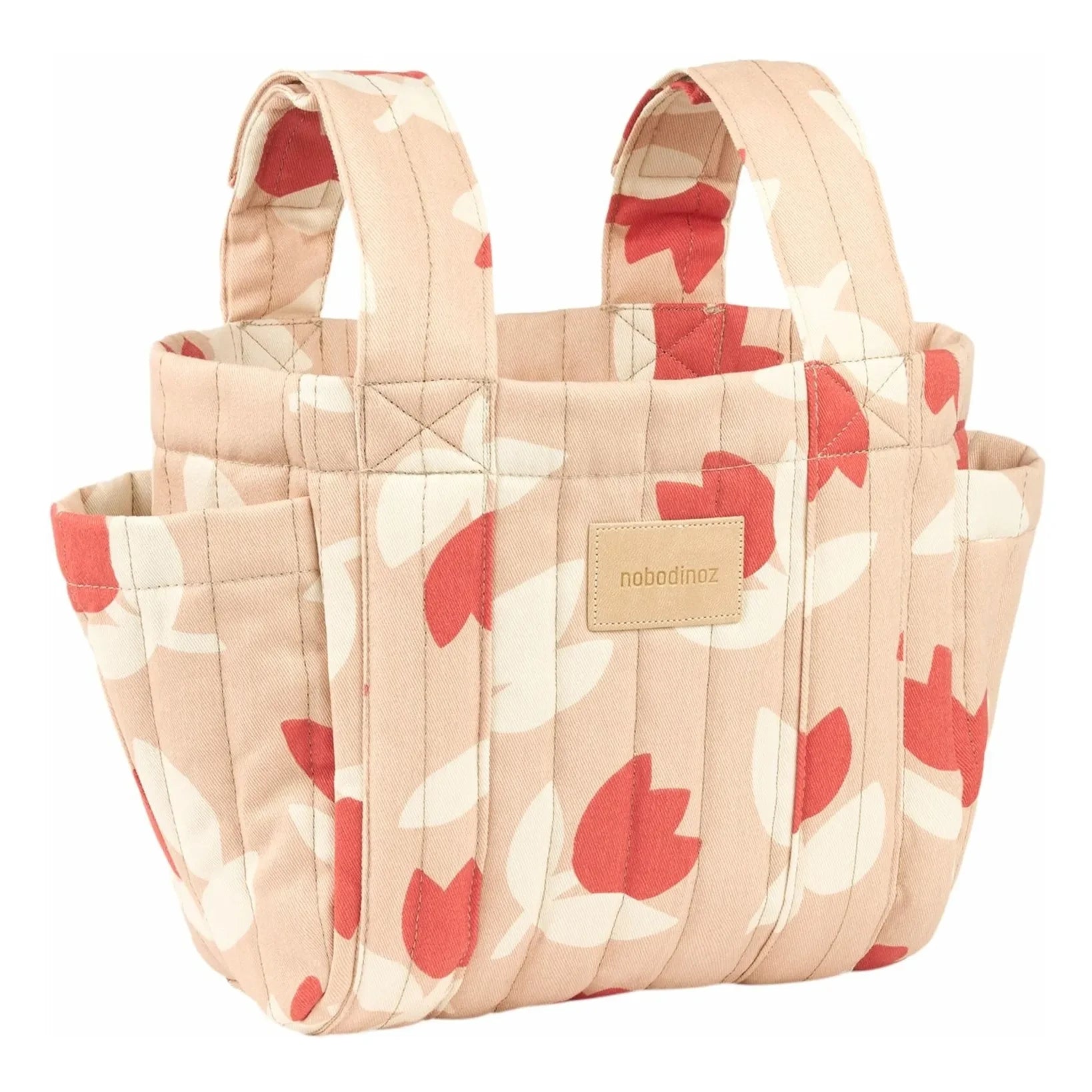 Nobodinoz - Hyde Park Tulip Baby Stroller Organizer Bag | Red