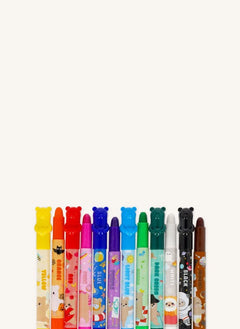 Legami - 12-Piece Teddy Friends Felt Tip Pen Set