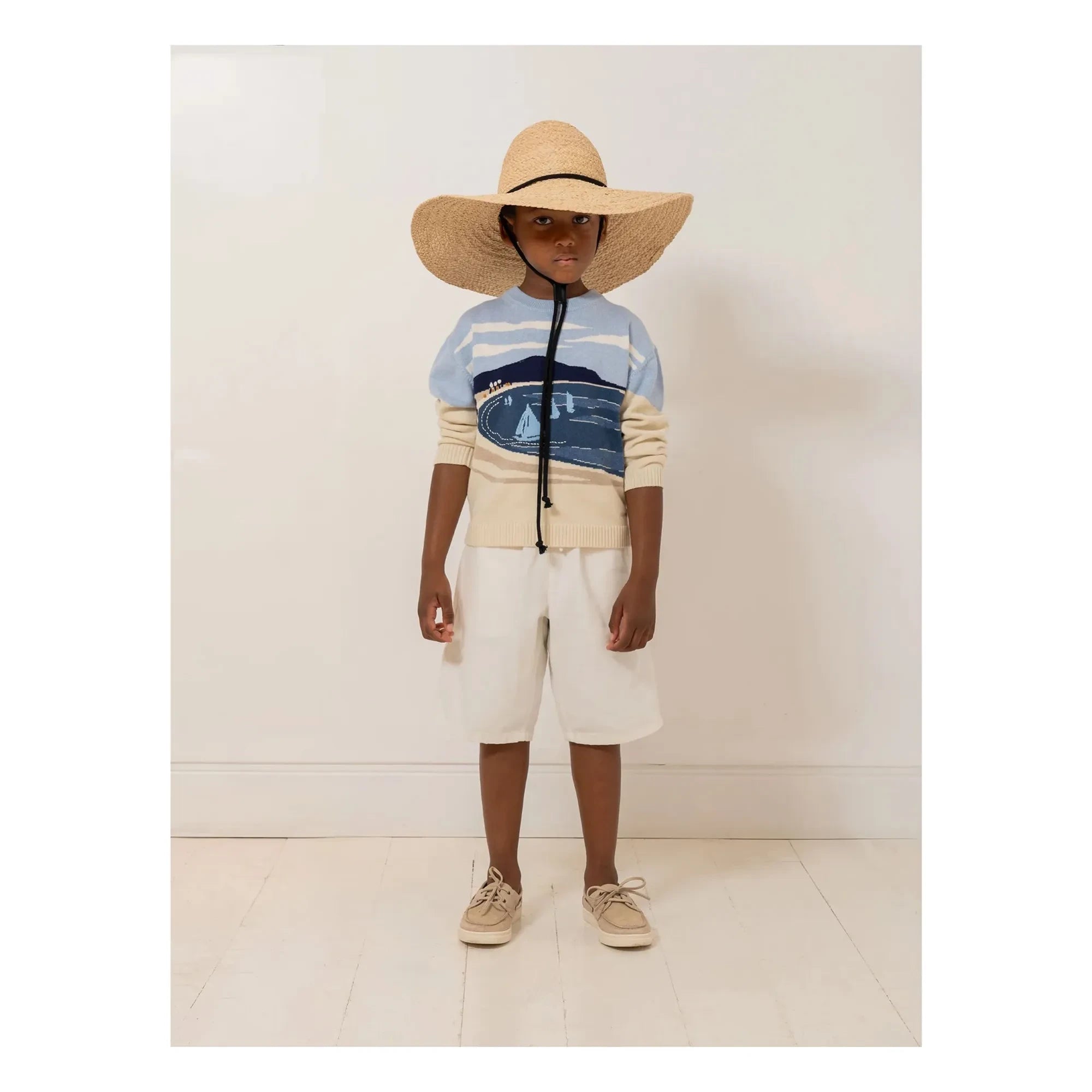 Bonpoint - Lyle Organic Cotton Beach Sweater | Sand