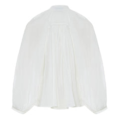 Forte Forte - Bohemian Blouse Made of Cotton and Silk Voile | White