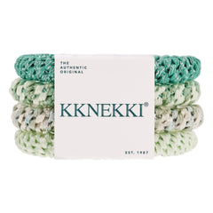 Bon Dep - 4-piece Kknekki 65 Scrunchies Set | Almond Green