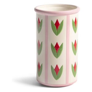 &Klevering - Tulip Stoneware Vase | Pink