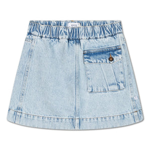 Repose AMS - Organic Cotton Pocket Skirt | Light Denim