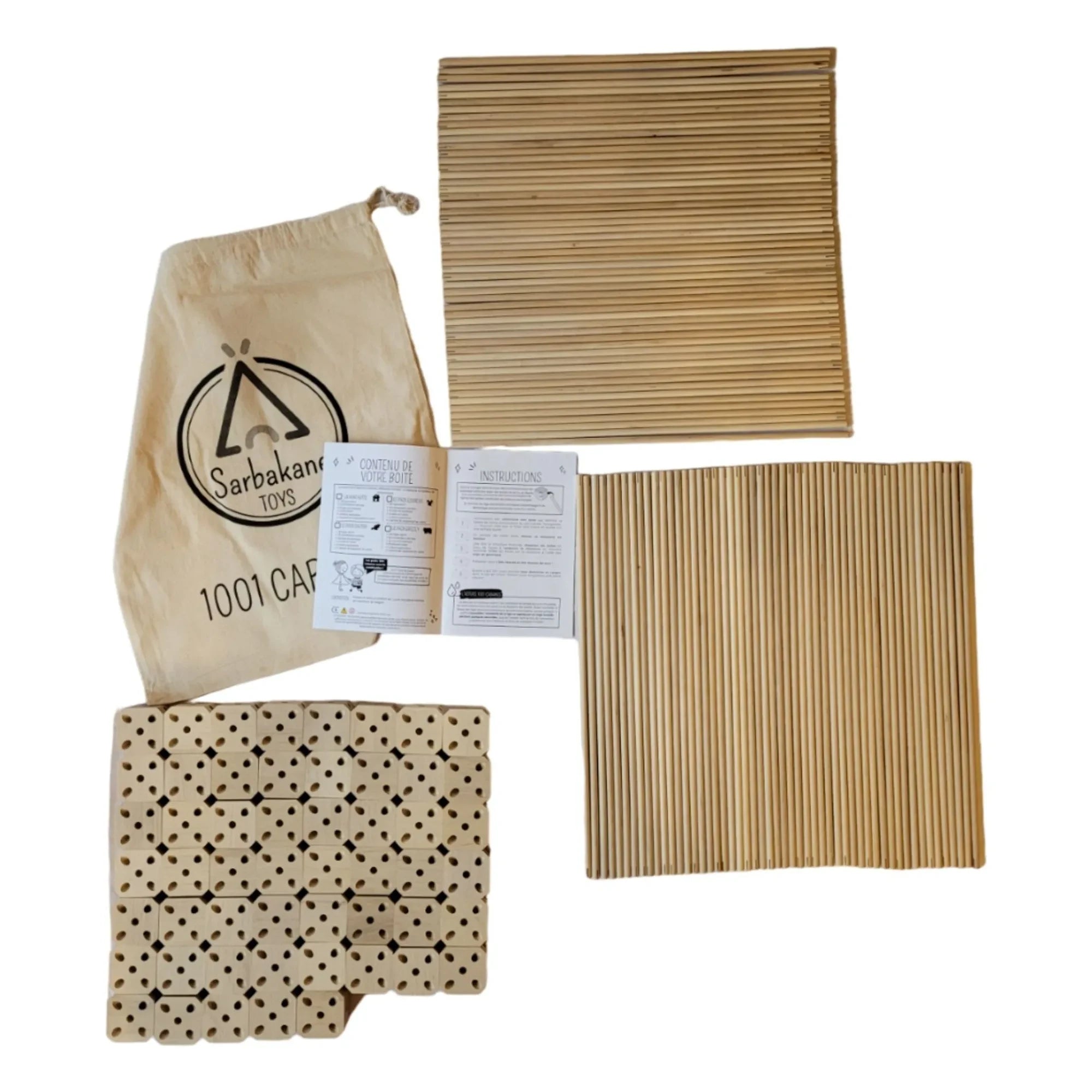 Sarbakane - Cabin Building Kit with Grizzly Pack - 155 Pieces