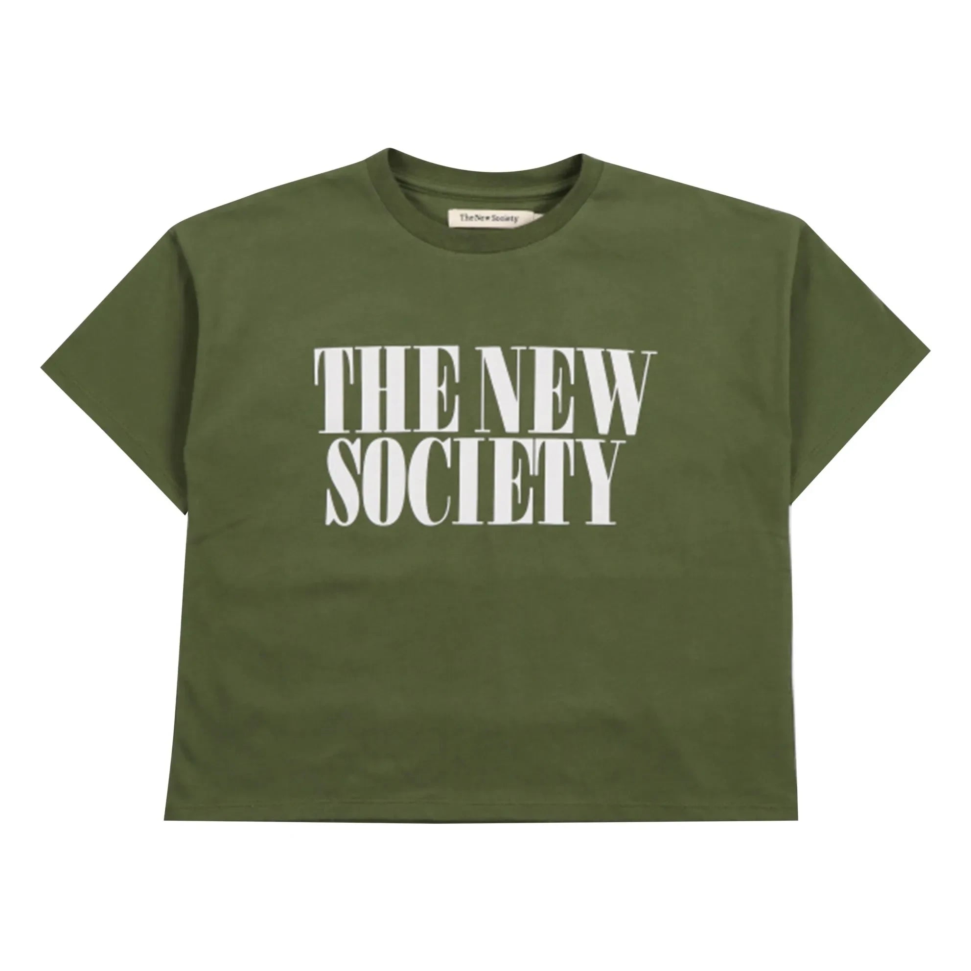 the new society - Mica Tişört | Koyu yeşil