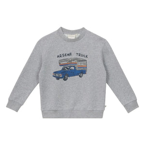 Arsène et Les Pipelettes - Gil organik pamuklu sweatshirt | Gri