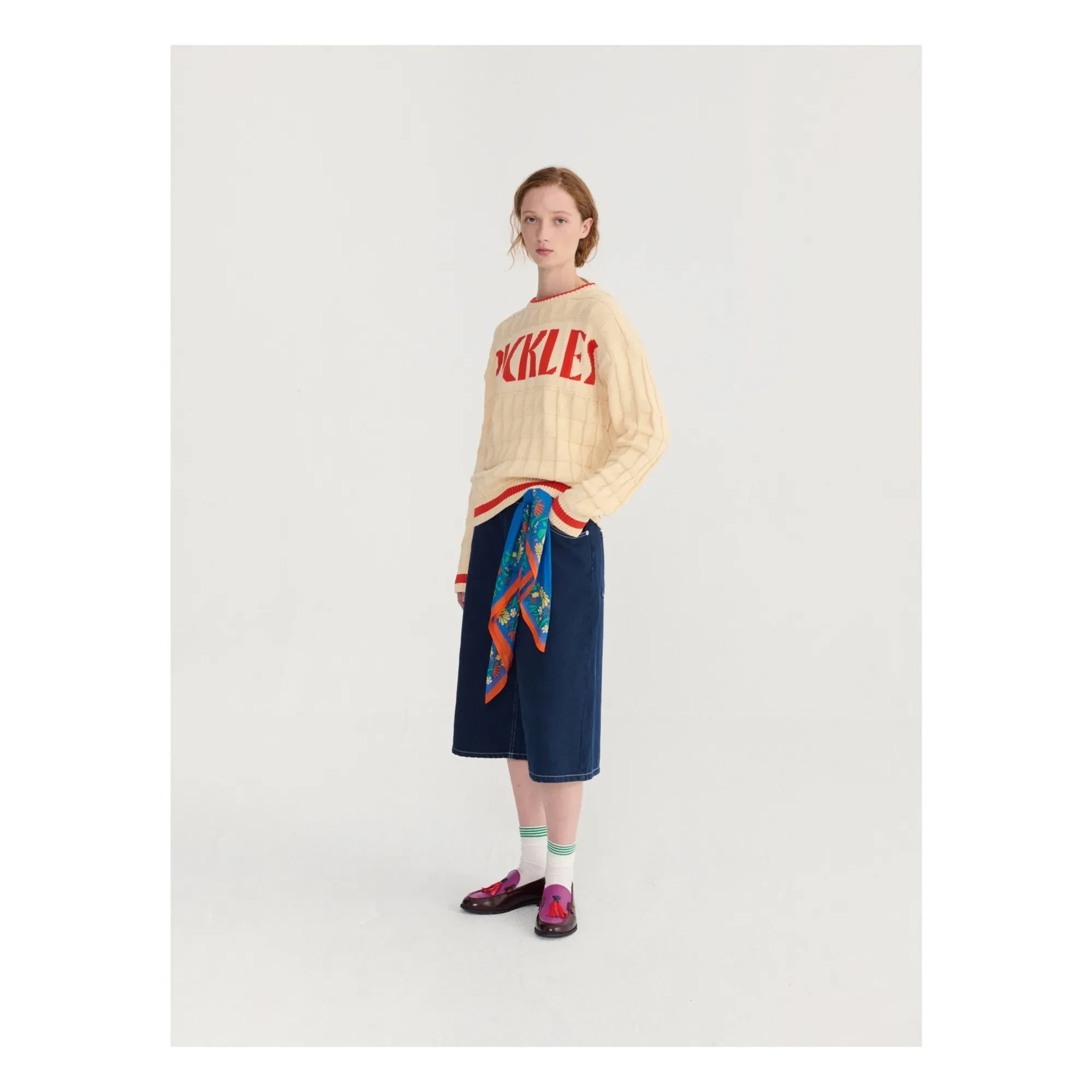 Bobo Choses - Organic Cotton Denim Bermuda Shorts | Blue