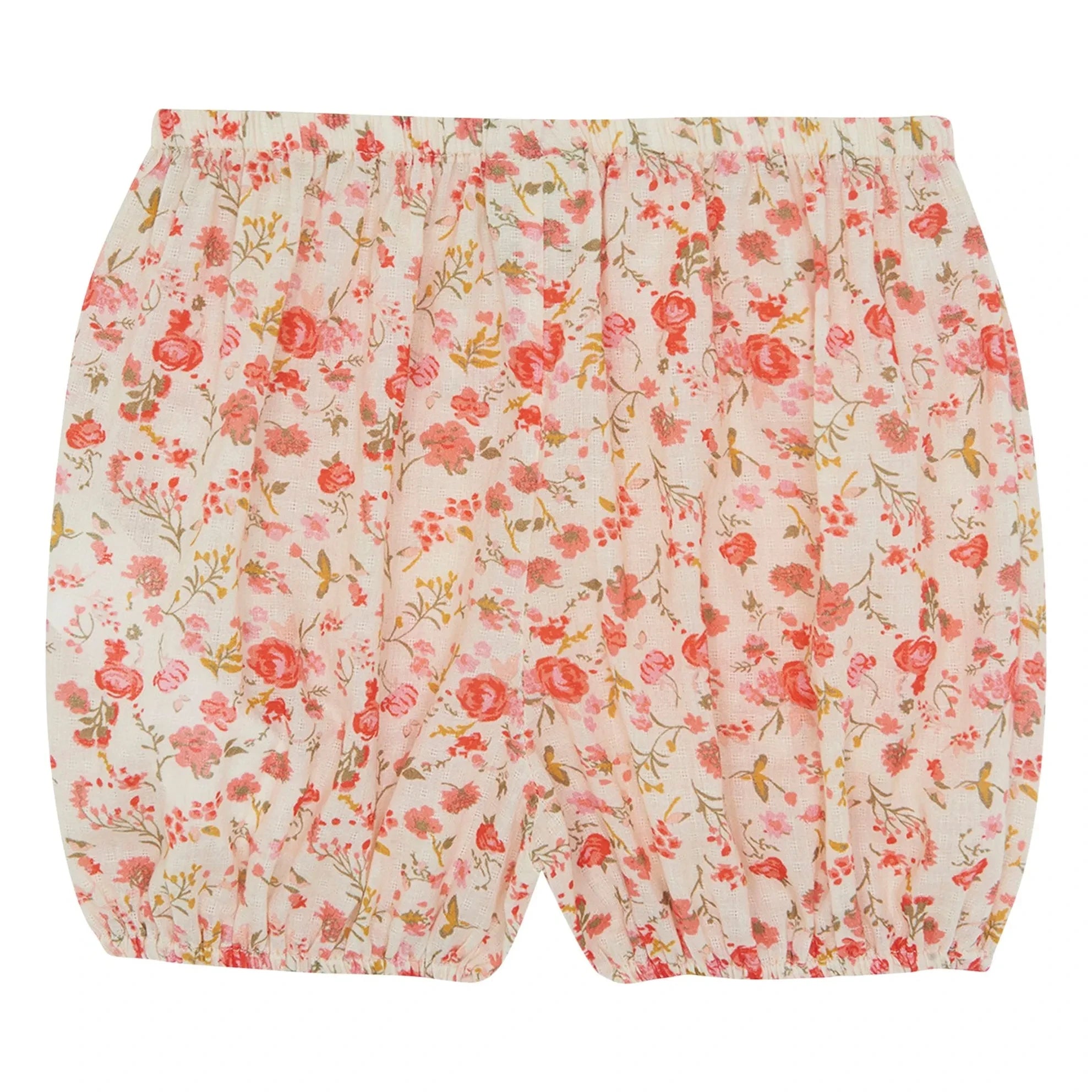 Bonton - Bubble Bloomers with Floral Pattern | Red
