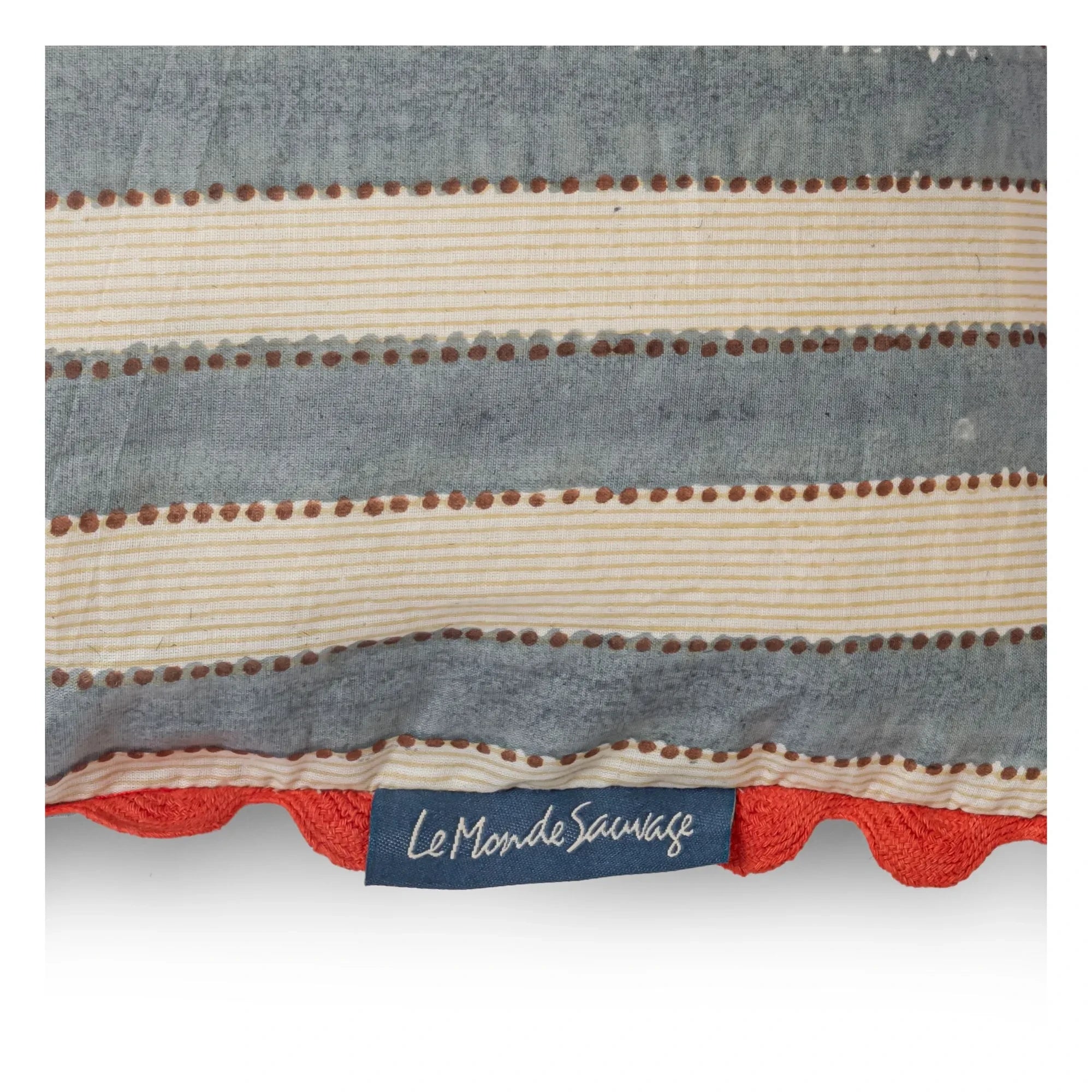 Le Monde Sauvage - Astre London Striped Pillowcase | Blue
