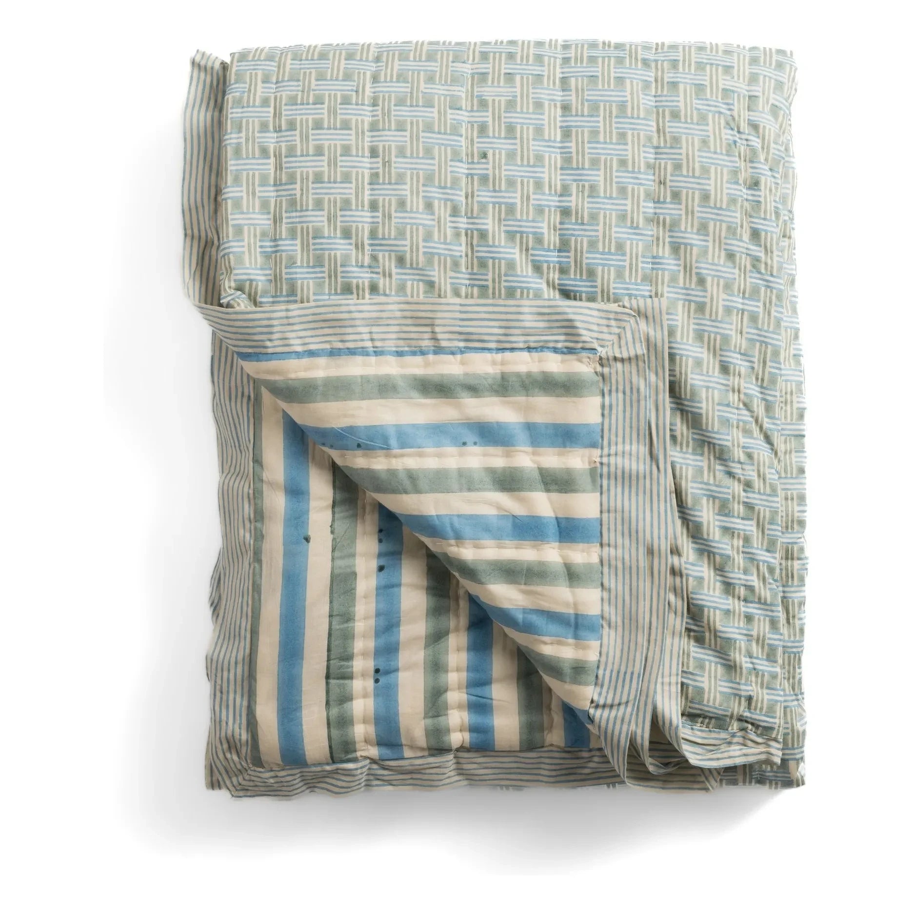 Le Monde Sauvage - Quilted Bedspread Cosmique Saint-Pétersbourg | Blue