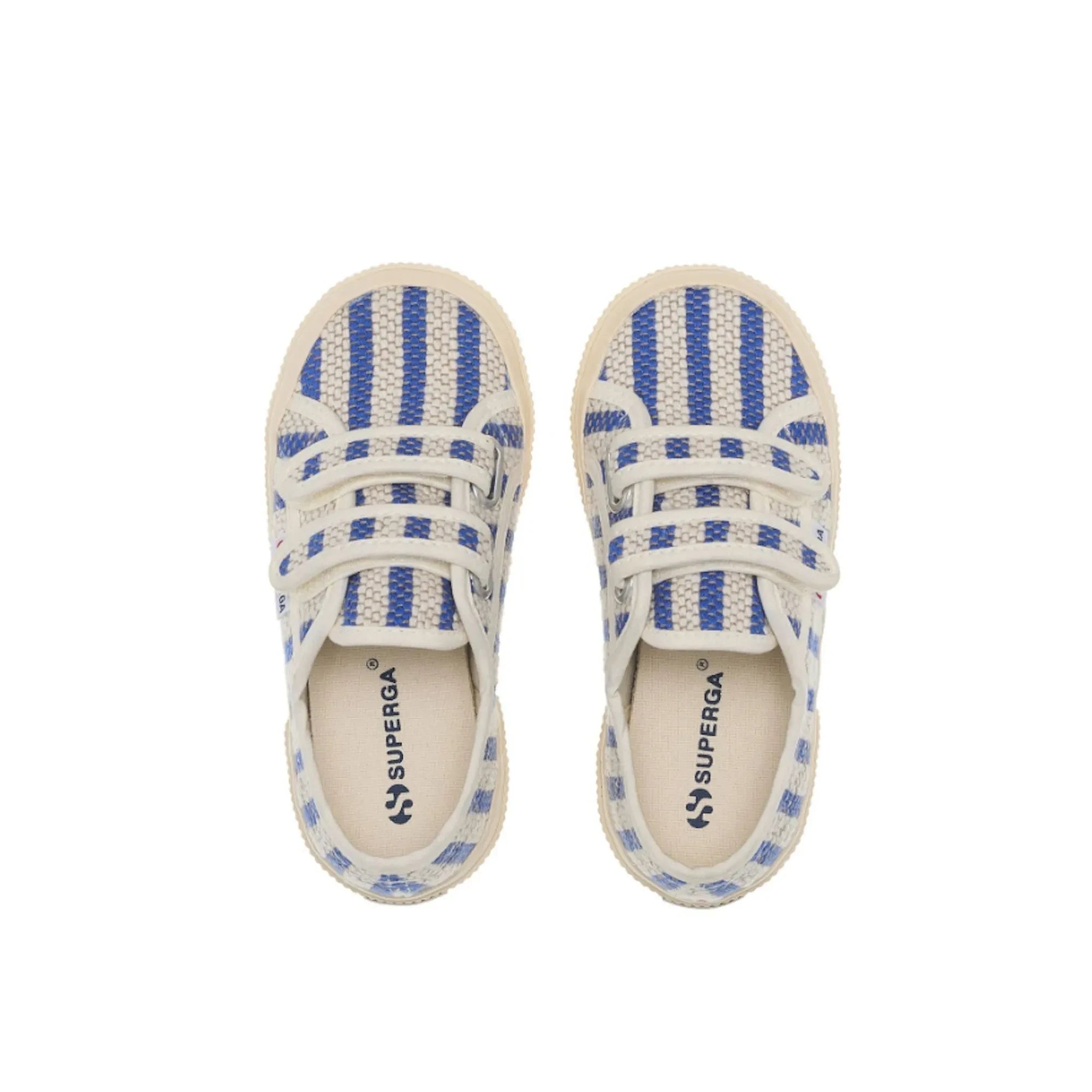 Superga - 2750 Striped Lace-Up Sneakers | Blue