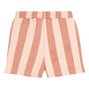 Tumble N'Dry - Lunario Striped Recycled Cotton Shorts | Peach