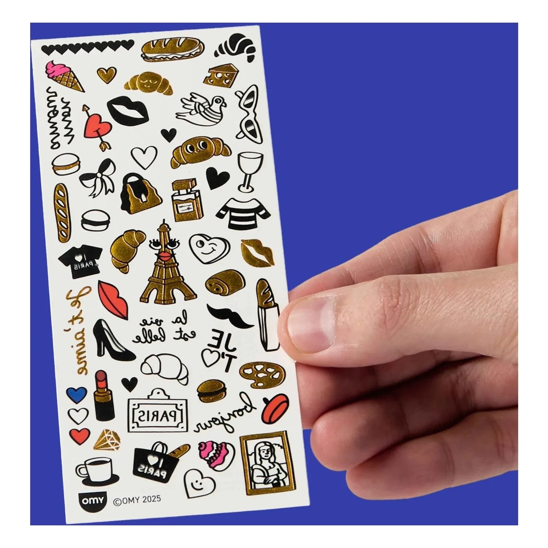Omy - Ephemeral tattoos I Love Paris
