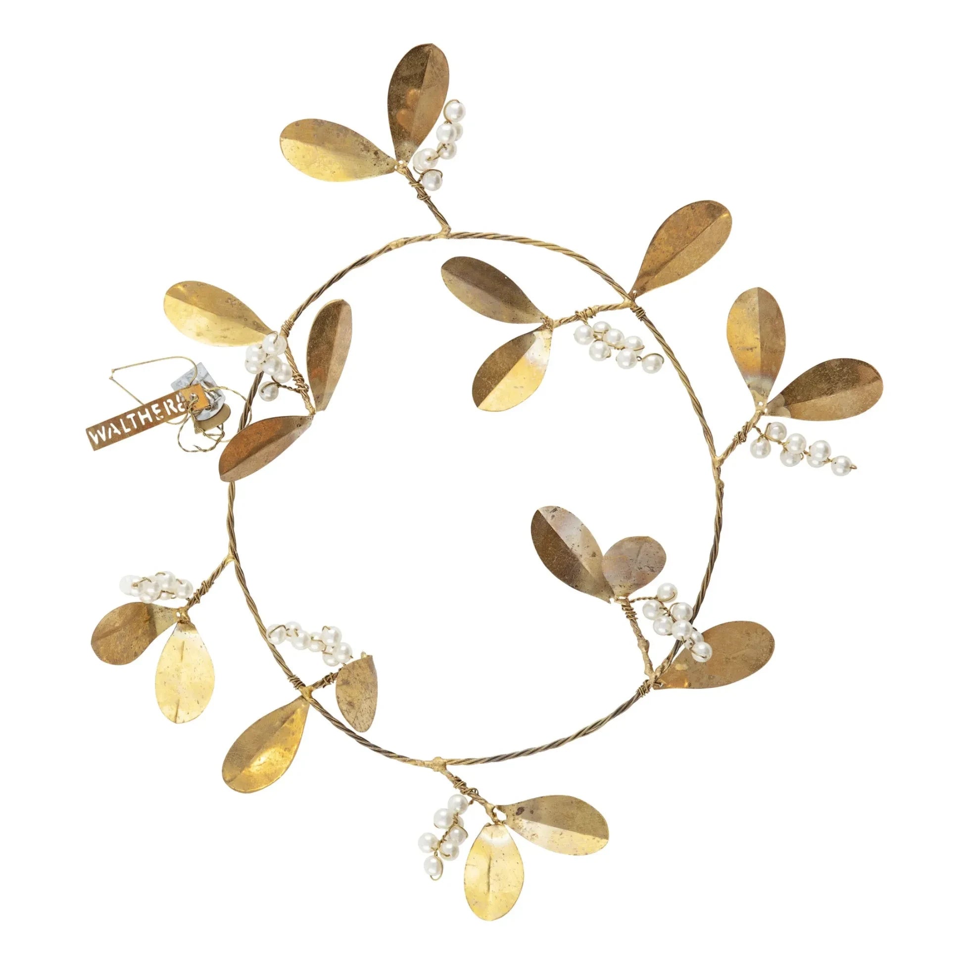 Walther & Co - Decorative Hanging Garland with Ivy | Gold