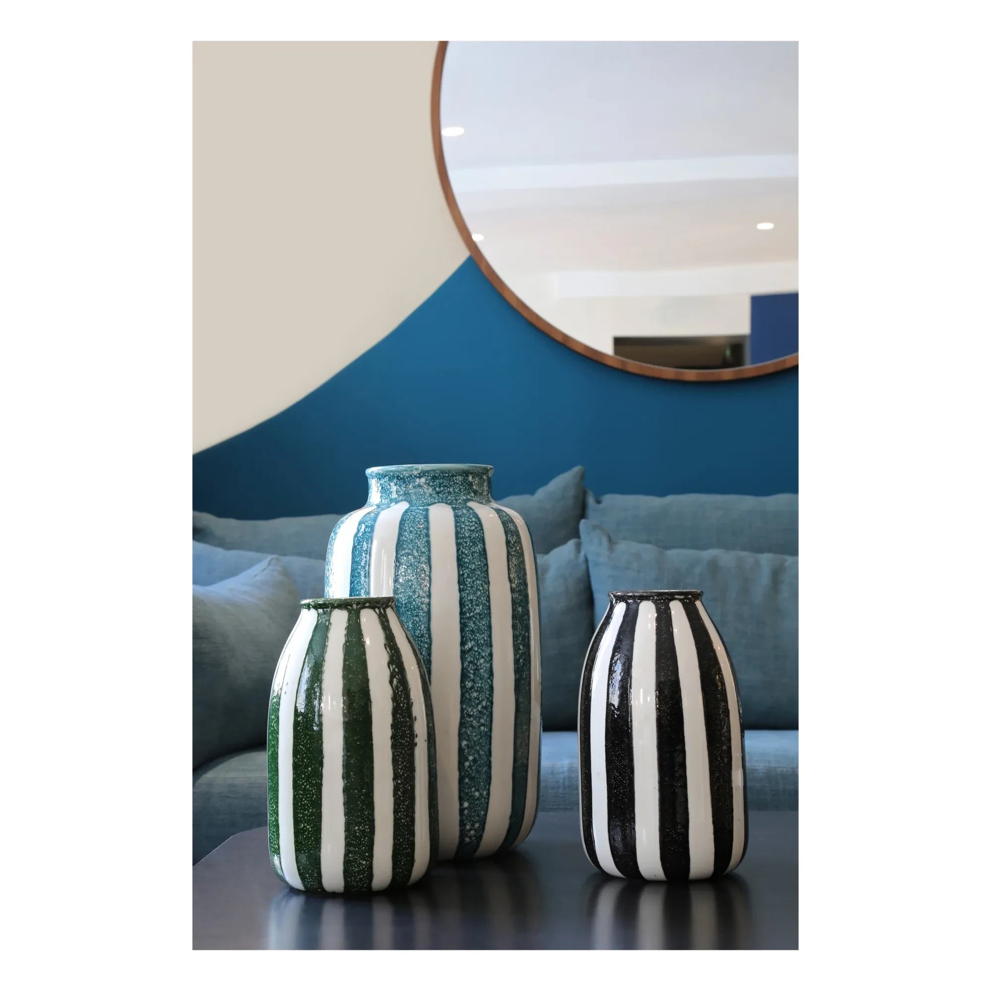 Maison Sarah Lavoine - Riviera Decorative Vase | Sarah Blue