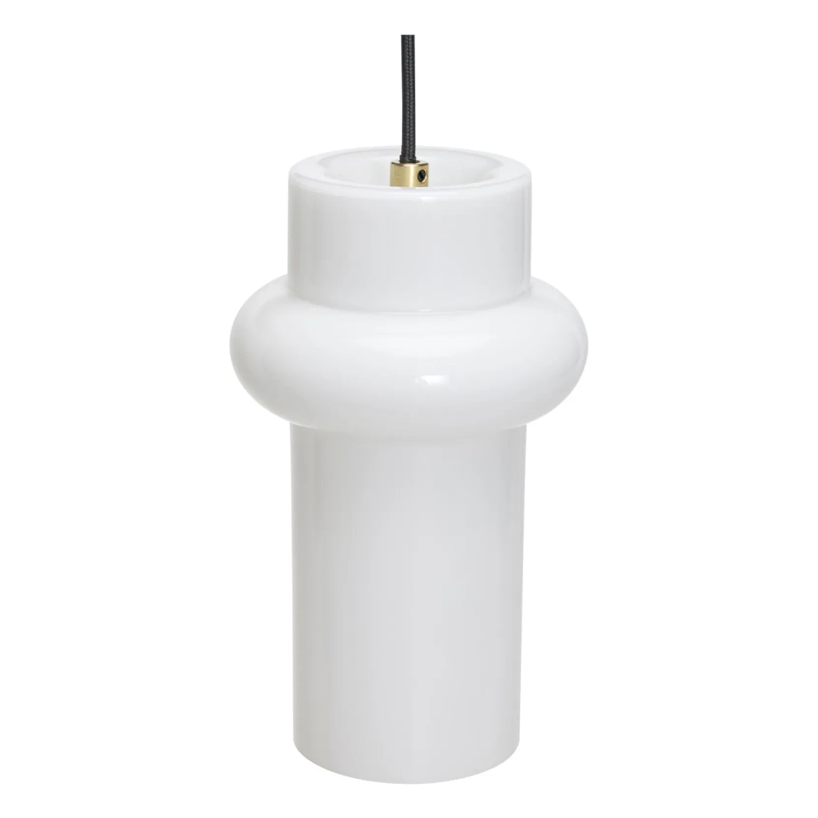 Hübsch - Glass Pendant Pill Top | White