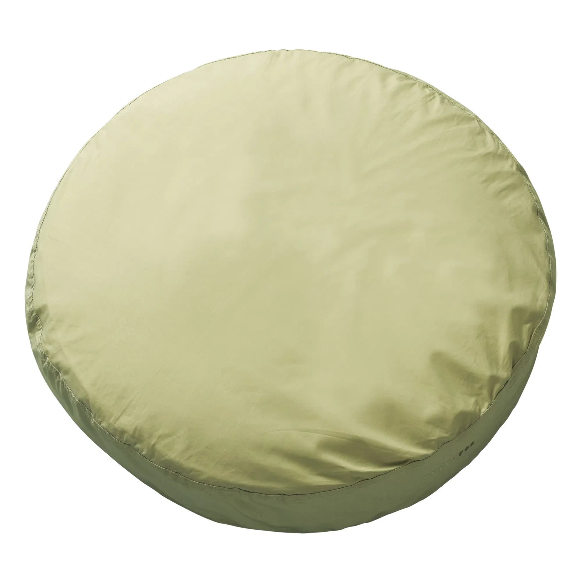 Suite 702 - Organic Cotton Percale Round Pillow | Chrome Green