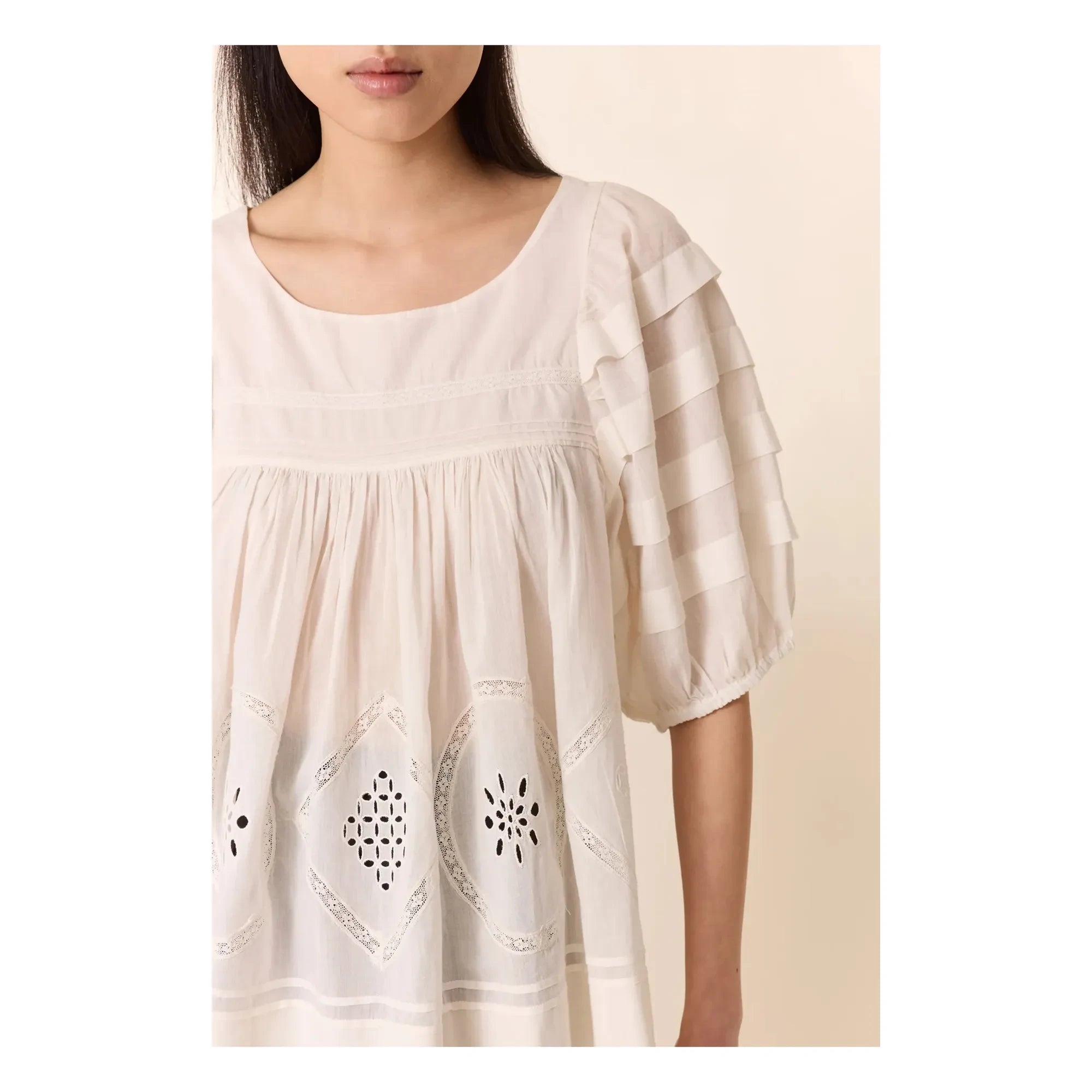 Leon & Harper - Cindie Organic Cotton Blouse | White