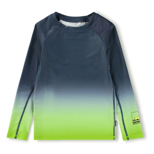 Molo - Neptune LS Anti-UV Gradient T-Shirt Recycled Fibers | Fluorescent Green