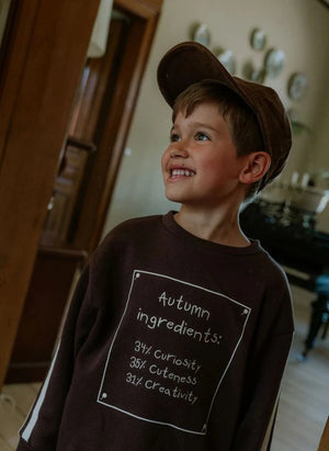 Fliink - Alvin Autumn Organic Cotton Sweatshirt | Brown