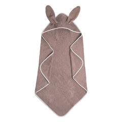 Babyshower - Bunny-patterned bathrobe | Caramel