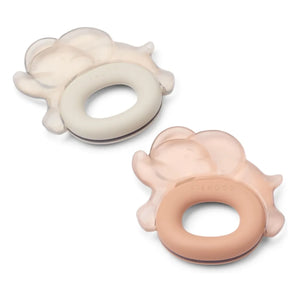Liewood - Rita Soothing Teething Rings - Set of 2 | Pale Tuscany/Sandy